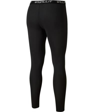 Willit Boys' Quick Dry Compression Basketball Leggings - Black, Medium | Youth Sports Tights & Base Layer - Buy Online on GoSupps.com