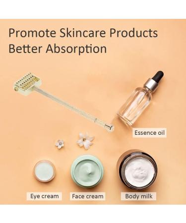 CUEA Face Massaging Derma Roller Aluminum Alloy Face Massaging Roller for Home Use for Hands Head - Buy Online on GoSupps.com