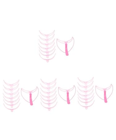 Beavorty Plastic Eyebrow Stencil 12 sets Brown of Beginners Replaceable with Handles and Brow Wear-resistant Eye Girls Shaper Eyebrow Shaping Tool 1 count (Pack of 1) Pinkx4pcs