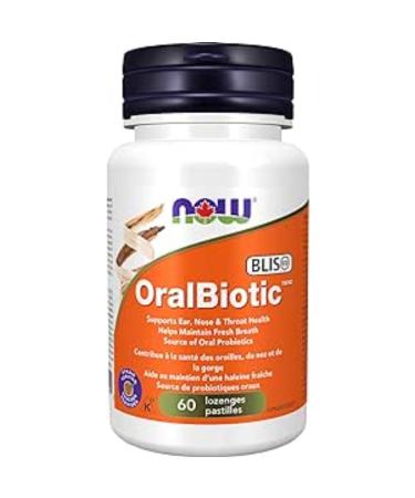 NOW Supplements OralBiotic Probiotic Lozenges 60 Count