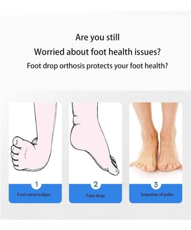 Drop Foot Brace Orthosis for Hemiplegia - Medical Ankle Support with Inflatable Airbag | Foot Stabilizer for Stroke Recovery | Size M - Buy Online on GoSupps.com