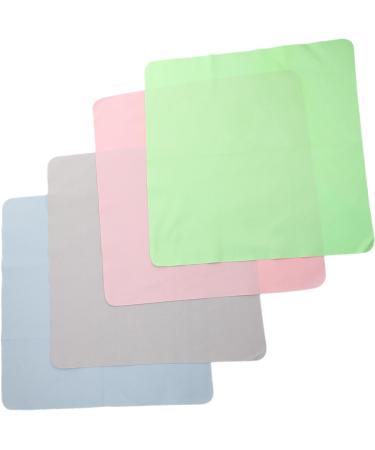 Hemoton 4pcs Wipe Cloth Glasses Cleaning Cloth Large Cleaning Cloth Colored Lens Cleaning Cloth Glasses Wipes Glasses Cloth for Eyeglasses Eyeglass Cleaning Cloth Cloths for Wipes