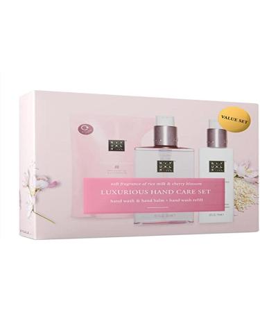 RITUALS Sakura Softening & Nourishing Hand Care Set - Hand Lotion, Hand Wash & Hand Wash Refill Set with Cherry Blossom & Rice Milk