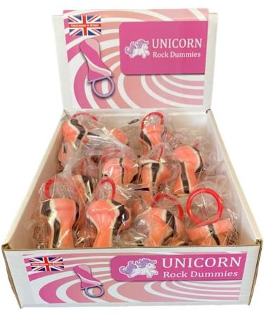 20 X Giant Unicorn Fruit Flavoured Rock Dummy Uk Made Party Favours Cake Decoration Handmade Dummies Display Box Included - Buy Online on GoSupps.com
