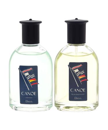 Dana Canoe 2 Piece Set with Eau de Toilette Spray + After Shave Splash for Men 2.0 Ounce - Buy Online on GoSupps.com
