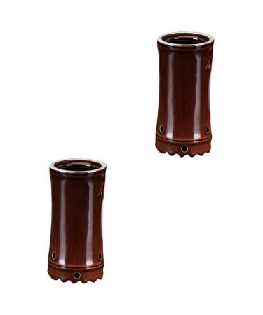 Beavorty Massage tools 2 STK Moxibustion pot Moxibusion Moxa gegen Moxibusion Canister Moxa Falls E MOXA burner Moxa holder for Moxa massage flasher Ceramic The face