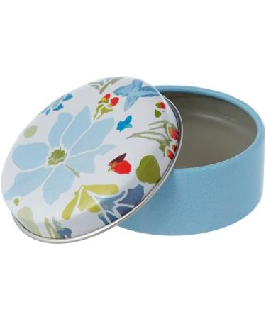Puckator Julie Dodsworth Blue Botanical Lip Balm in a Tin - Lip Care Stick Balms Chapstick Holiday Essentials For Women Family - Lipbalm Moisturiser Exfoliator Cream - Pretty Cute Lip Blam Bam - Buy Online on GoSupps.com