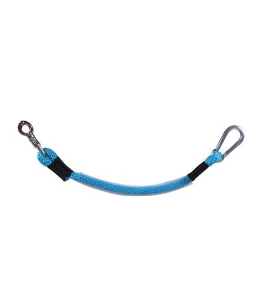 ARBO-INOX - Tie rope for trailers - with snap hook and panic hook - plastic cover (turquoise)