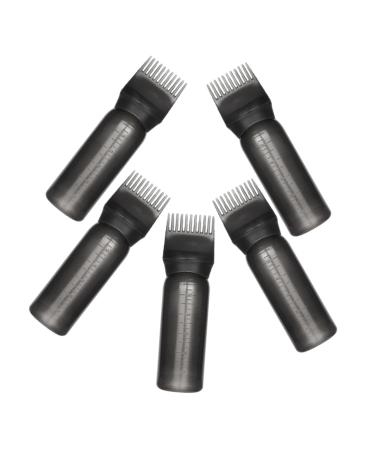 WOONEKY 5 Pi ces Lot de Flacons Applicateurs pour Coloration Capillaire avec chelle Gradu e Peigne pour Huile Capillaire Vaporisateur Bouteille Plastique tanche pour Salon et Usage