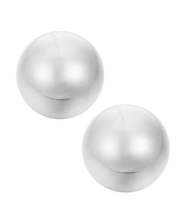 Lurrose 2 pieces of stainless steel ball Stress balls Hand massage devices Hand massage device Ball Physical Balls Sports Toys Health Balls Health Exercise Ball Fitness Balls Metal Handball