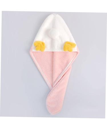 Amosfun 2pcs Coral Fleece Dry Hair Hat Trash Can Sign Girl Hat Coral Fleece Hair Wraps Bath Stuff for Women Bath Shower Hat Towel Wet Hair Dry Wraps Take a Bath Tool Pink Pinkx2pcs 52x23cmx2pcs - Buy Online on GoSupps.com