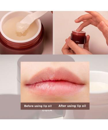 BBIA Vegan Shea Butter Lip Oil Balm - Hydrating Korean Lip Moisturizer for Dry Chapped Lips | Nourishing & Natural Glow | 0.35 Fl Oz - Buy Online on GoSupps.com