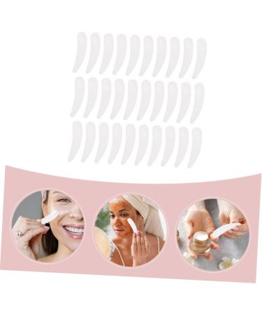 100pcs Spoon Cream Spoon Tool Face Care Products Mini Spoon Face Spatula Makeup Spatula Eye Cream Spoon Face Cream Spoon Applicator for Eye Cream Scraper 5.50X1.50X0.10CM White - Buy Online on GoSupps.com