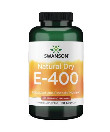 Swanson Natural Dry Vitamin E 400 Iu (180.2 Milligrams) 250 Capsules