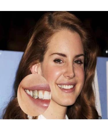 2023 Gold Plated Dental Hip Hop Tooth Rhinestone Top Bottom Dental Teeth Ornament Jewelry Tooth Decoration Silver-1 One Size - Buy Online on GoSupps.com