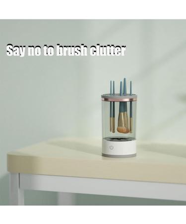 QUR White Makeup Brush Cleaner Electric Automatic Spinning Makeup Brush Cleaner Fit for All Makeup Brush - Buy Online on GoSupps.com