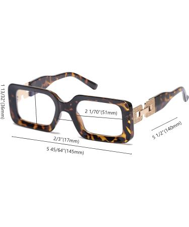 SOOLALA The Reading Glasses Company Blue Light Blocking Womens Reading Glasses Leopard 0.0 x - Buy Online on GoSupps.com