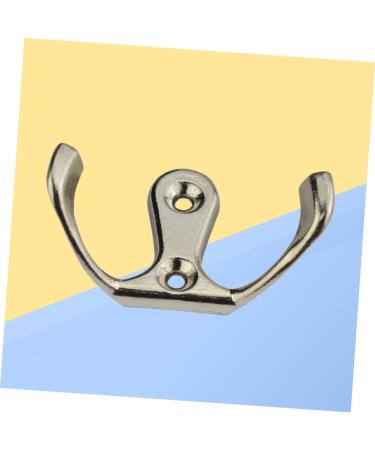 Housoutil Zinc Alloy Hooks 10pcs Cabinet Hooks Door Wall Hook Towel Hanger Coat Hooks Robe Hooks Clothes Hook Zinc Alloy medium Silver - Buy Online on GoSupps.com