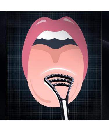 Jiakalamo 4 Pack Portable Tongue Cleaner for Fresh Breath & Oral Health - Black | International Shipping Available - Buy Online on GoSupps.com