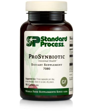 Standard Process ProSynbiotic - Whole Food Bowel, Immune Support, Digestion and Digestive Health with Bifidobacterium, Chicory Root, Lactobacillus Acidophilus, and Inulin - Vegetarian - 90 Capsules