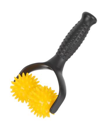 Gatuida fascia muscle roll Manual -Massage device body roller deep tissue massage tab Tools For muscle relief neck arm back yellow