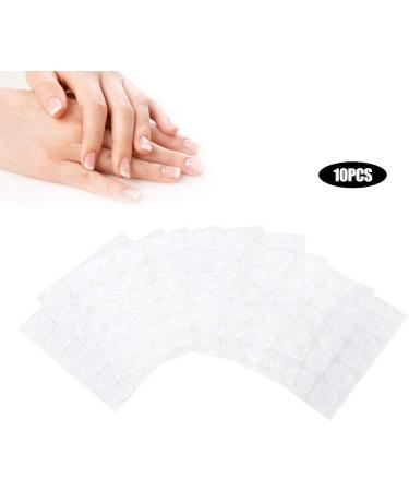 Nail Sticker Manic Sticker Sheets Transparent Double-Sided Adhesive Tapes Toenail Toe Nail Sticker for Fake Faux Nails 10sheets - Buy Online on GoSupps.com