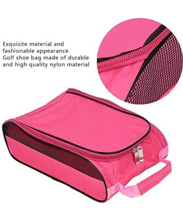 Shop Pink Golf Shoe Carrying Bag - Large Capacity Breathable Nylon for Golf & Tennis | International Shipping Available - Buy Online on GoSupps.com