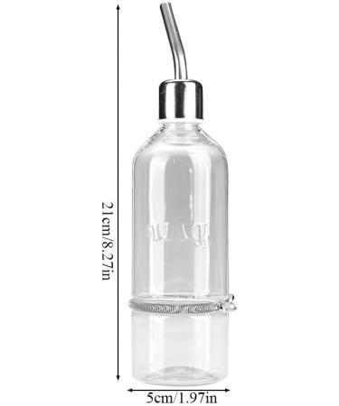 PSPSOP Parrots Drinking Fountain 180ml/350ml - Water Supply Bottles for Birds & Small Animals with Stainless Steel Nipple Dispenser - Buy Online on GoSupps.com