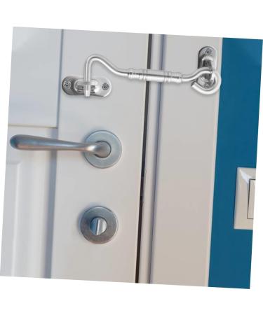 Alipis 2 Pcs Door and Window Hook Heavy Duty Hook Ceiling Hooks Heavy Duty Buckle Hook with Screws Hardware 10.6X3.5CM Silver - Buy Online on GoSupps.com