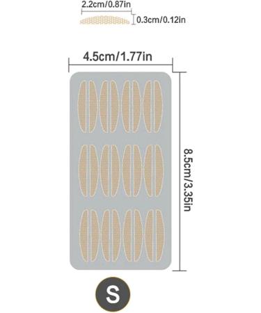 Natural Invisible Eyelid Strips | 120 pairs Sweat Proof Lace Double Eyelid Patch | Glue Eyelid Patch for Saggy Eyes Lasting Traceless Eyelid Tape for Mono Eyelids S (120 Pairs) - Buy Online on GoSupps.com