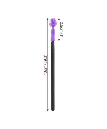 50PCS Disposable Silicone Eyelash Mascara Wands Brushes - Professional Makeup Tool Set (Purple) - Buy Online on GoSupps.com
