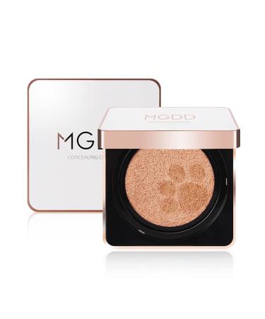 MGDD Cushion Foundation  21 Pink Base and Beige Concealer  SPF50+  PA+++  Long lasting  High coverage  Hydrating Cushion Cover