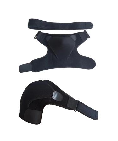 Neoprene Shoulder Support Bandage - Unisex Upper Arm Brace for Shoulder Injuries & Stiffness | Fits Left or Right Shoulder - Buy Online on GoSupps.com