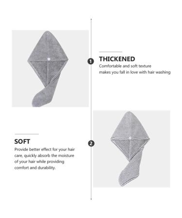 2-St Anti-Bacterial Bamboo Fiber Drying Hair Cap - Fast Drying Shower Hood & Absorbent Hair Dryer for Home - Buy Online on GoSupps.com