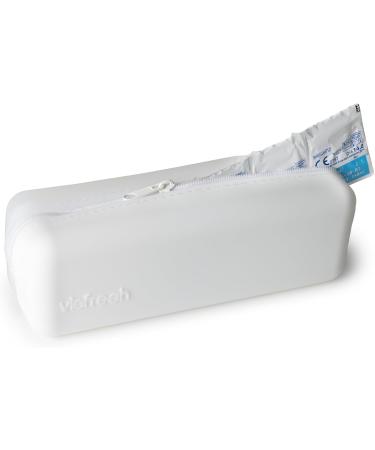 Visfresh Travel-Friendly Disposable Daily Contact Lens Case Organizer Premium Quality Water-Resistant Silicone Case with Clearly Labeled R & L Storage up to 30 lenses (White) - Buy Online on GoSupps.com