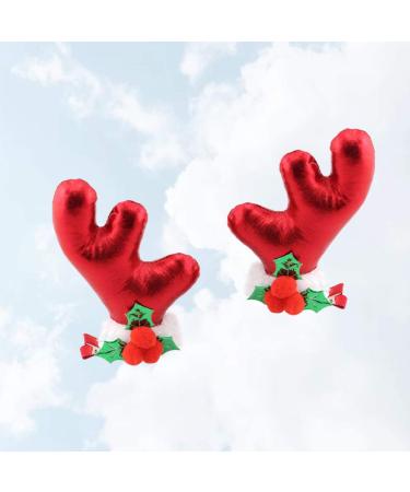 Minkissy Antler Hair Clips - 2pcs Christmas Reindeer Hairpins for Women & Girls - Cute Holiday Accessories - Buy Online on GoSupps.com