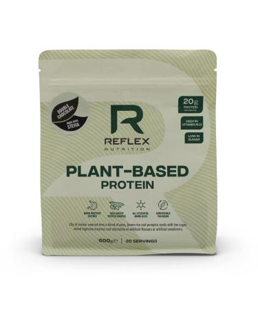 Reflex Nutrition Plant Based Vegan Protein with B12 Great Taste New 2020 Protein (Double Chocolate) (600g)