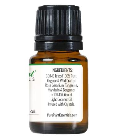 PurePlant Essentials 100% Pure Jophiel Angel Therapy Perfume Oil Organic and Wild Crafted Essential Oils Blend Diluted in Light Coconut Oil - 7.5 ml (1/4 Ounce) - Buy Online on GoSupps.com