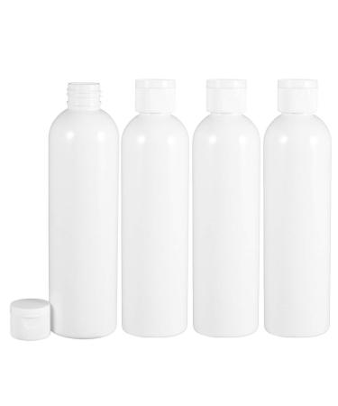 Minkissy 4 pieces of cosmetic bottles plastic folding lock Refillable folding lid make -up bottle 500ml shampoo shower gel lotion toilet items cosmetics container