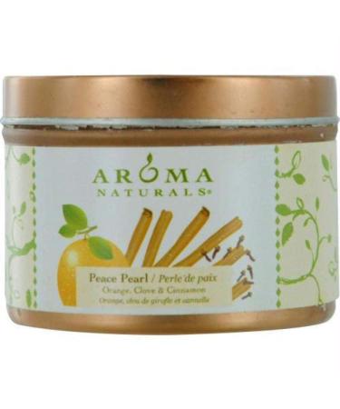 Aroma Naturals Soy VegePure Travel Candle - Peace Pearl Orange Clove & Cinnamon - 2.8 oz | International Shipping Available - Buy Online on GoSupps.com