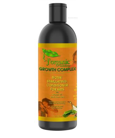 J'Organic Solutions Kid's Biotin Growth Stimulating Conditioner (8oz with Argan Oil Aloa Vera & more)