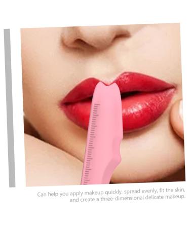 FOMIYES 3pcs Silicone Beauty Ruler - Reusable Eyeliner & Eyeshadow Stencil Set - Makeup Tool for Lipstick Mascara & Eyebrows - Pink - Buy Online on GoSupps.com