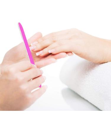 Nail Files 180/240 Grit Disposable Nail File Set 100 PC Double Sided Emery Boards for Nails Styling Tools for Home and Salon Professional Use - Buy Online on GoSupps.com