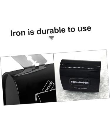FRCOLOR 2-Piece Metal Razor Blades Recycling Box - Hair Removal Storage Bank - Durable Iron Clipper Storage Tank - Black - 6.5x6cm - Buy Online on GoSupps.com