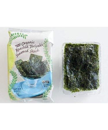 Trader Joes - Organic Roasted Teriyaki Seaweed Snack (6-0.17 oz Packages) - 2-PACK (12 Packages Total) - Buy Online on GoSupps.com