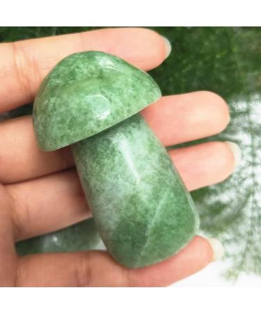 Natural Crystal Rough Natural Green Serpentine Quartz Mushroom Hsiuyen Jade Crystal Buttom Mushroom 1pcs Suitable for Home Stone Collection - Buy Online on GoSupps.com