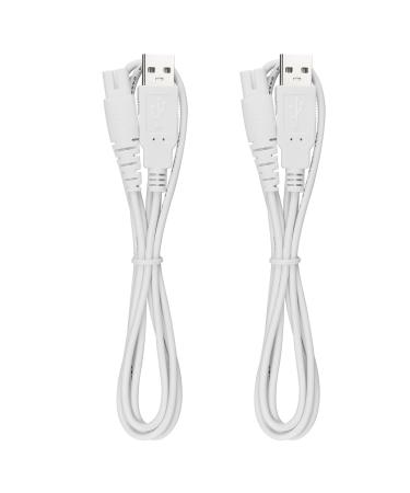 Charger Cord Replacement for Pritech Electric Feet Callus Remover Foot Pedicure USB Power Cable 2-Pack