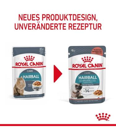 Royal Canin Hairball Care Cat Food in Gravy 85g Wet Pouch (Pack of 12) - Buy Online on GoSupps.com
