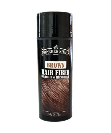ican Barber Side London Hair Fiber For Fuller & Thicker Hair Hair Loss Concealer for Men and Women Brown 50g