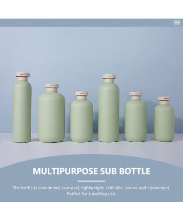 minkissy 3pcs Flip Cap Shampoo Bottles Empty Sub Package Squeeze Bottles Shower Gel Bottle Refillable Containers for Shampoo Lotions Cream Wash Conditioner Green 19.1x6cm - Buy Online on GoSupps.com